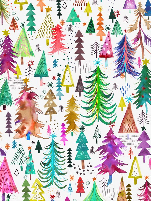 christmas-colorful-christmas-trees-decoration